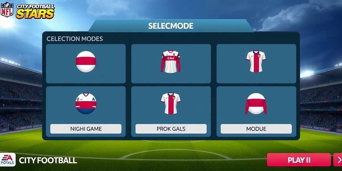 City Football Stars Game Modes City Football Stars gameplay showing the different game modes selection screen